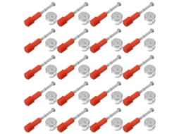 Conjunto De 30 Conectores Rápidos Para Porcas E Parafusos Móveis Com Roda Excêntrica Azul Fixação Estável Em Armários