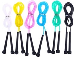 Conjunto De 6 Cordas Pular Em Pvc, Antiderrapantes, Para Adultos, Cores Sortidas, Duráveis E Confortáveis Para