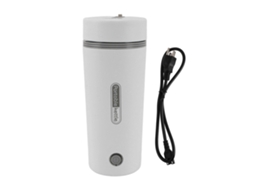 Chaleira elétrica portátil de viagem 300w 350ml aço inoxidável automática para café e chá, branco LAXISCREED