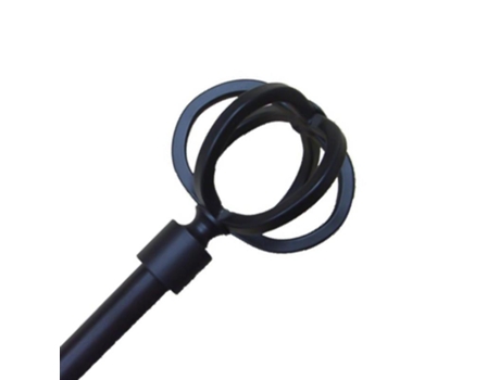 Barra forja extensible 75/120 mundi negra