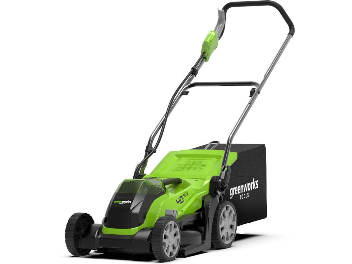 Kit GREENWORKS G40LM35K2 40V Kit de corta-relvas sem fios 35cm com bateria de 2Ah e carregador universal