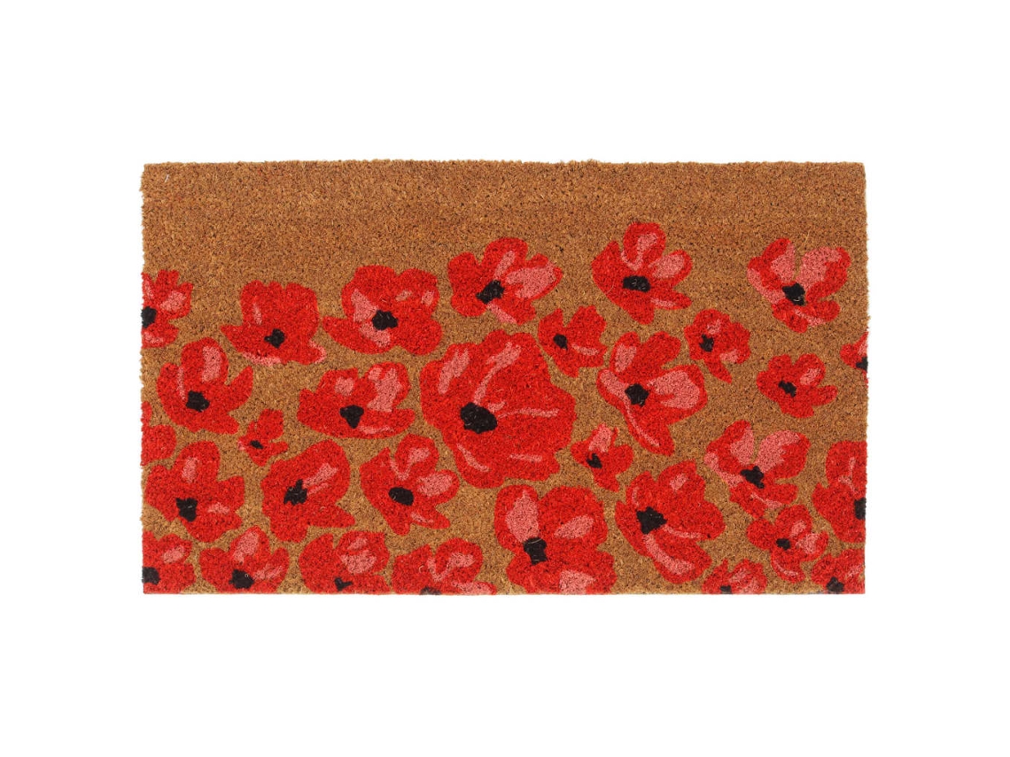 Vidaxl Tapete De Porta 45x75 Cm Fibra De Coco Tufada Natural