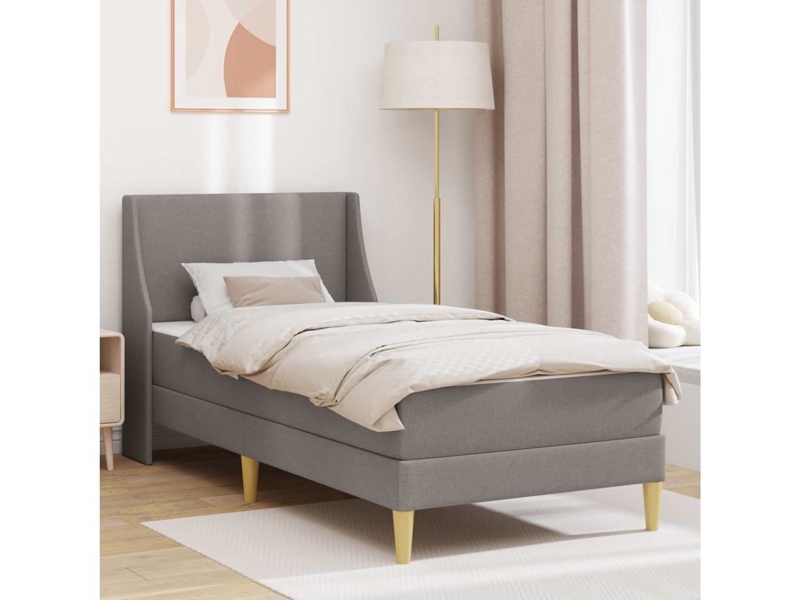 Vidaxl Estrutura De Cama Com Colchão 2 Unid. Capa Removível