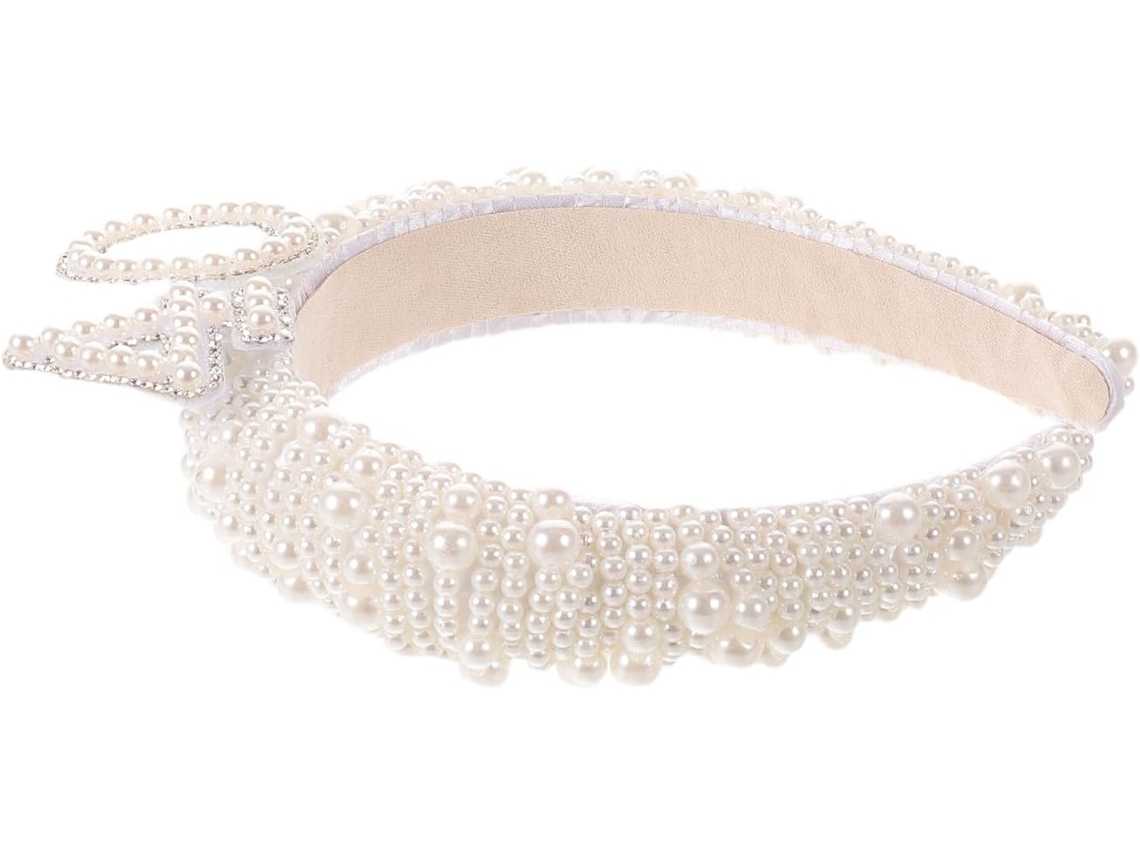 Tiara Elegante De Pérolas Brancas Para Mulheres E Meninas, Acessório.