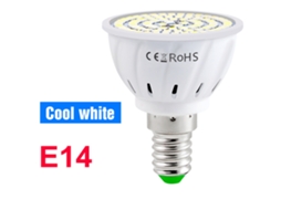 Lâmpada De Teto Led De 220v Com 48 Chips De Led Branco Frio (e14), Econômica.