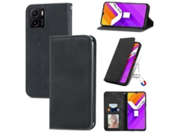 Capa De Celular Flip Horizontal Magnética Com Toque Retrô Para Vivo Y15s
