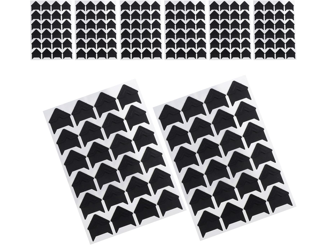 192 Peças Para Scrapbooking Diy Proteção E Decoração Criativa Moedas Álbum Fotos Autocollants Pretos Papel,
