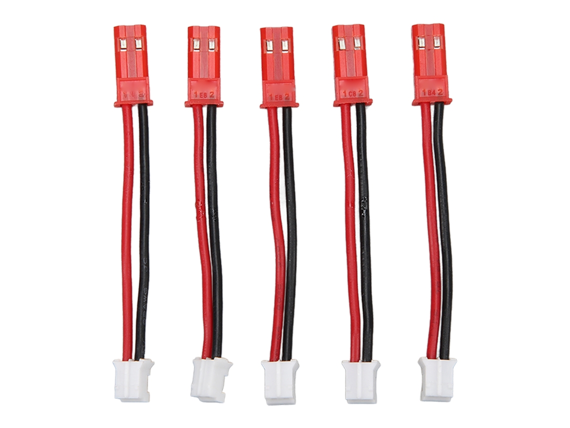 Adaptador De Cabo Ph2.0 2p Para Jst Macho A Macho Extensão De Bateria Rc Para Axial Scx24 1/24 5pcs