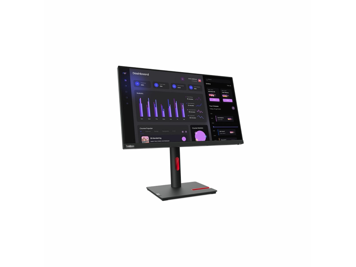 Monitor LENOVO T24i-30 (sRGB - Full HD - Flicker free - 23,8" - Tomada EU - 6 ms)