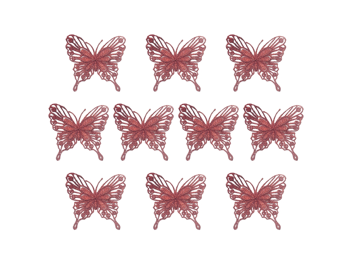 Pack de 10 Borboletas Coloridas com Pó de Ouro LAXISCREED