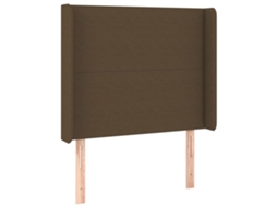 Headboard, Headboards Vidaxl Marrom Tecido (93 X 16 X 118/128 Cm)