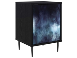 Maison Exclusive - Armário De Cabeceira Raalte Carvalho Preto 36 X 33 X 51 Cm
