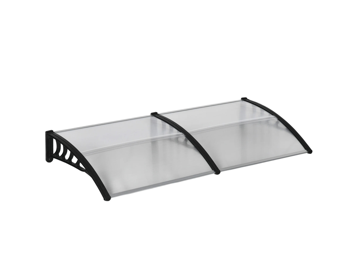 Telhado Protetor, Resistente Às Intempéries, Proteção Uv, Transparente, 200x96x27 Cm