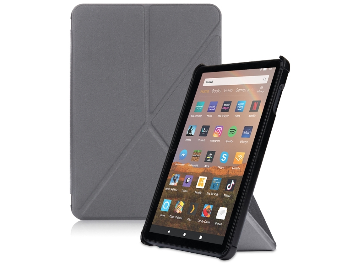 Capa Halinuia Para Tablet Amazon Fire Hd 8, Cor Cinza