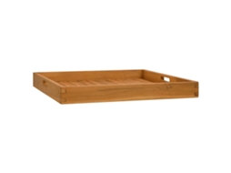 Vidaxl Bandeja De Servir 60 X 60 Cm Madeira De Teca Maciça