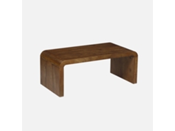 Mesa De Centro Retangular Em Acácia Maciça, 100cm, Madeira De Nogueira Sweeek