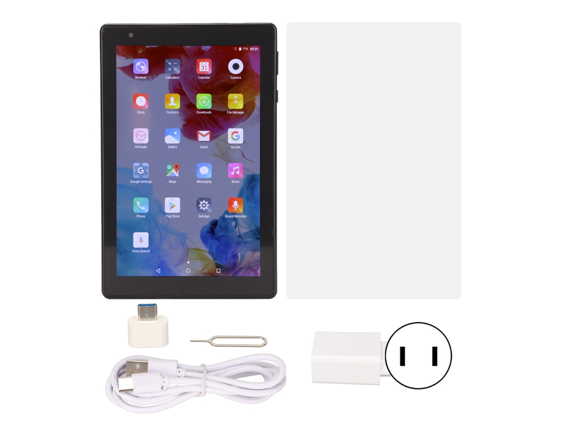 Tablet de 8 polegadas, 2 GB de RAM, 32 GB de ROM, entrada dupla e chamada, Android 5.1, verde claro dourado