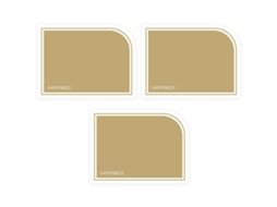 Conjunto de 3 Bases Retangulares Fáceis de Limpar NEVEANCE