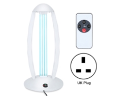 Lâmpada De Mesa Desinfetante Uv Laxiscreed Com Ozônio E Controle Remoto Para Esterilização Doméstica