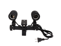 Double Head Photography Studio E27 Socket Bulb Holder Flash Umbrella Bracket ‑ LAXISCREED