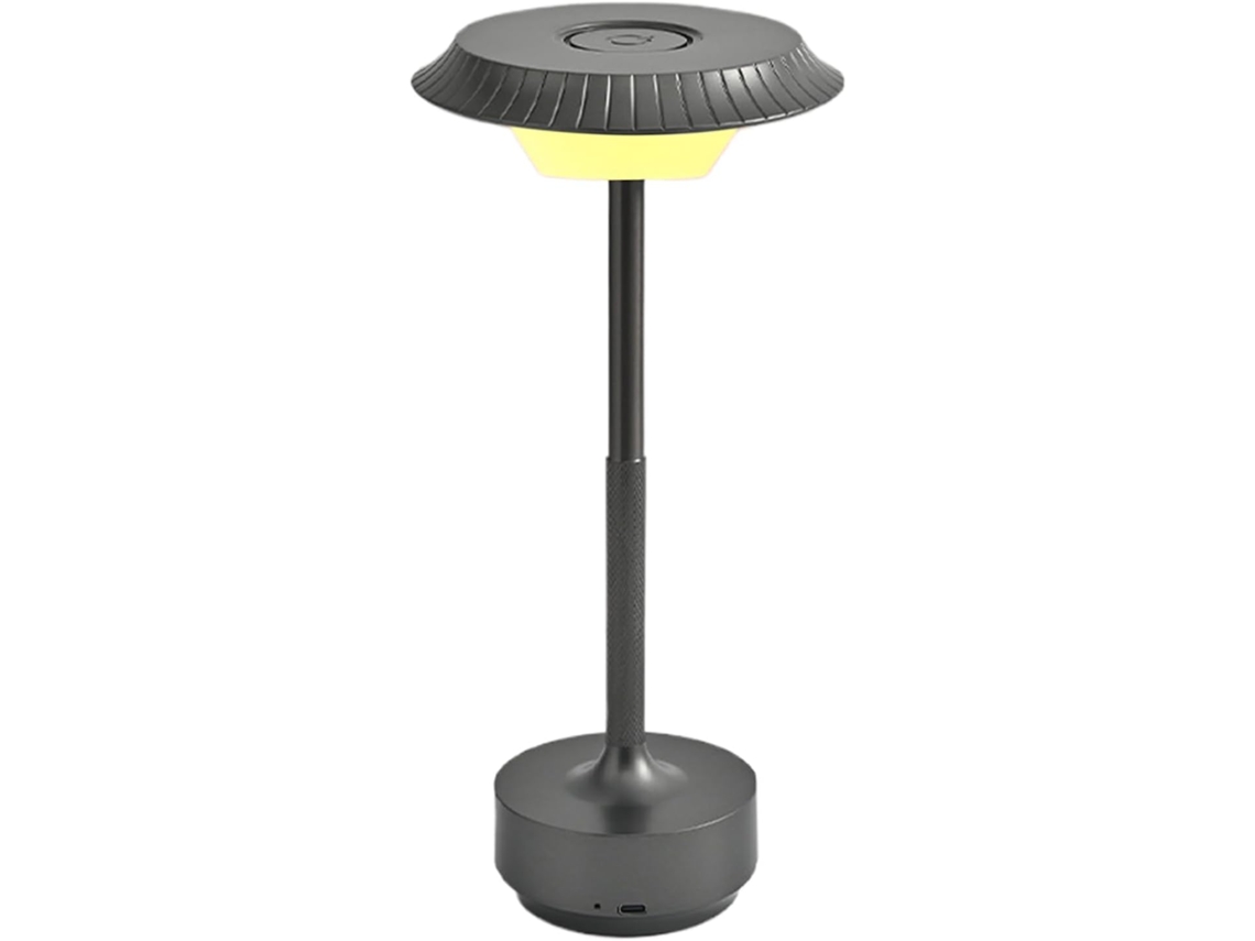 Luminária de mesa genérica com toque retrô e recarregável