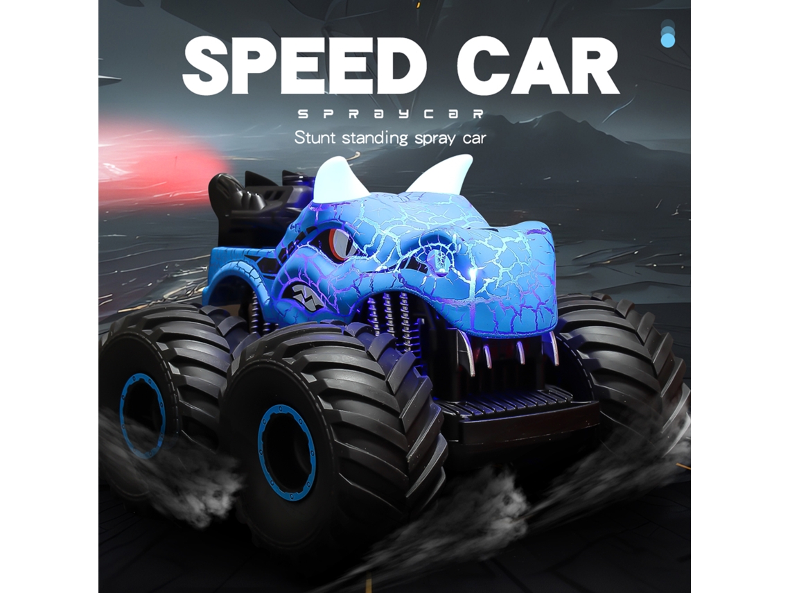 Carro Controle Remoto Stunt Off-road 1:16 2.4ghz 4wd Com Luz, Som E Spray Presente Para Crianças