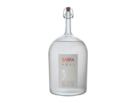 Aguardente Grappa JACOPO POLI Sarpa Barrique Big Mama Merlot e Cabernet Sauvignon Venezia Garrafa Especial (3 L - 1 Unidade)
