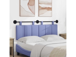 Vidaxl Cabeceira Suspensa Azul Jeans Tecido