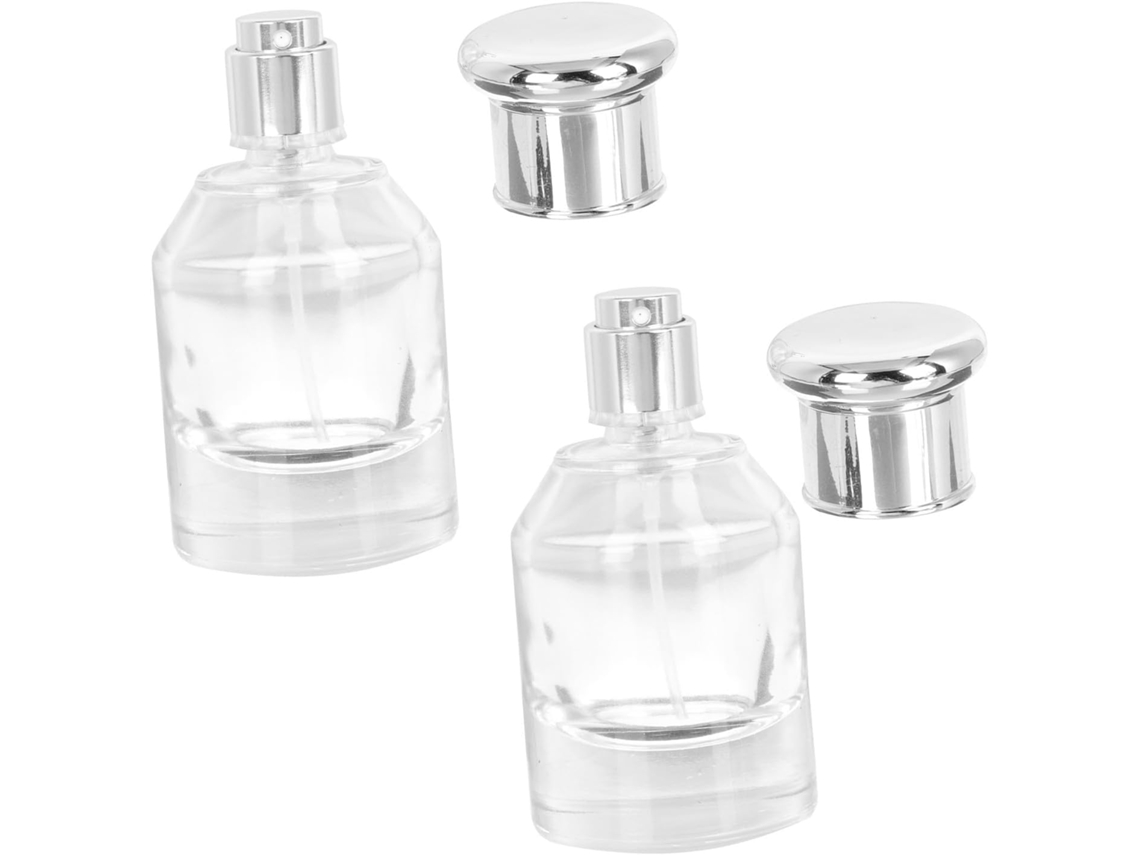 Conjunto De 2 Frascos De Vidro Para Perfume, Pequenos Frascos Spray Para Cosméticos