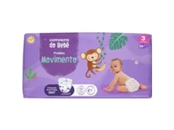 Fraldas Movimento 4-9kg T3 Continente Do Bebé
