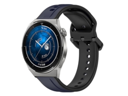 Pulseira De Silicone Bicolor Com Formato Convexo Para Huawei Watch Gt3 Pro 43mm 20mm
