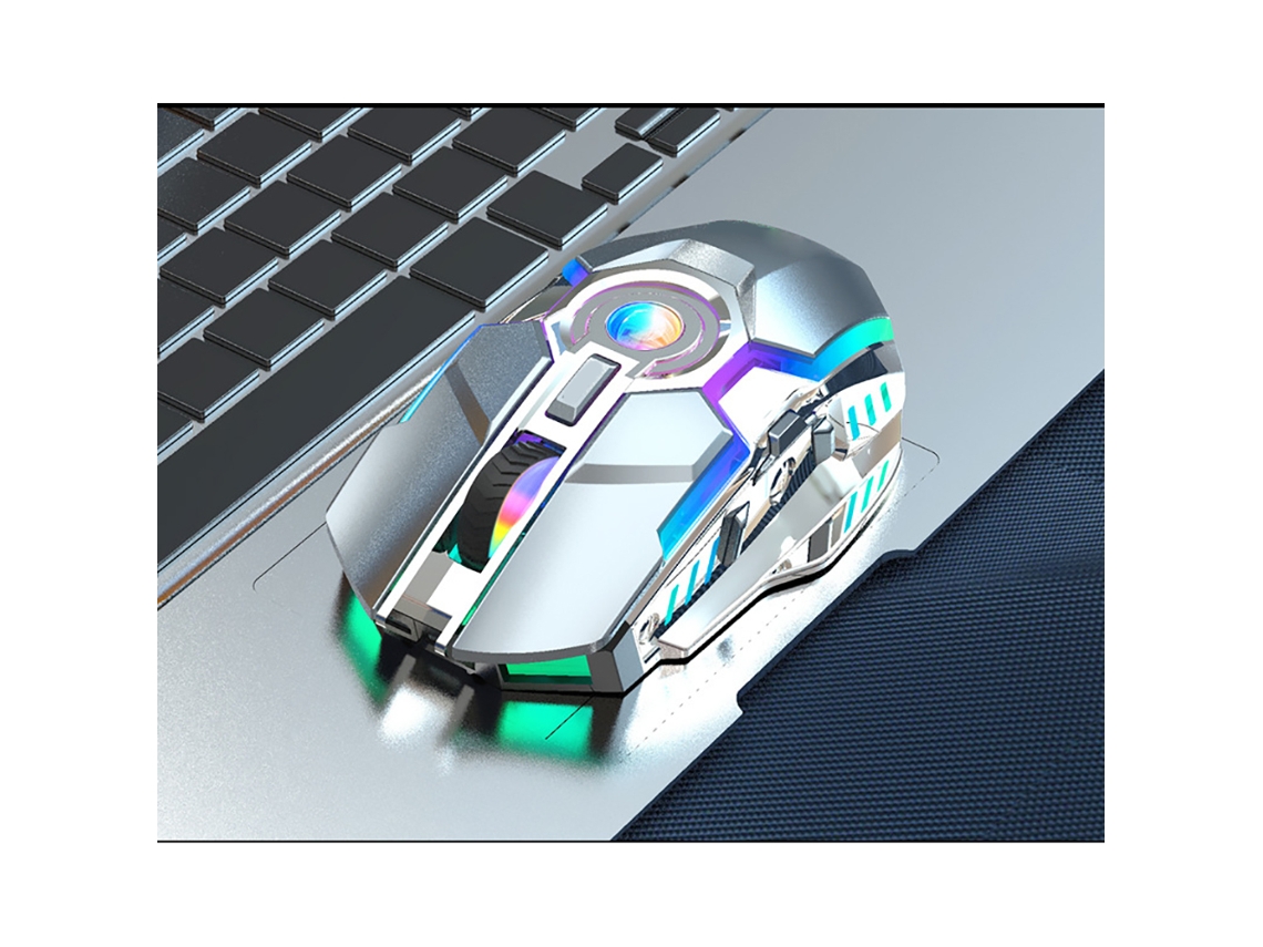 Rato Sem Fio LAXISCREED (recarregável com Iluminação Rgb Ergonomica)
