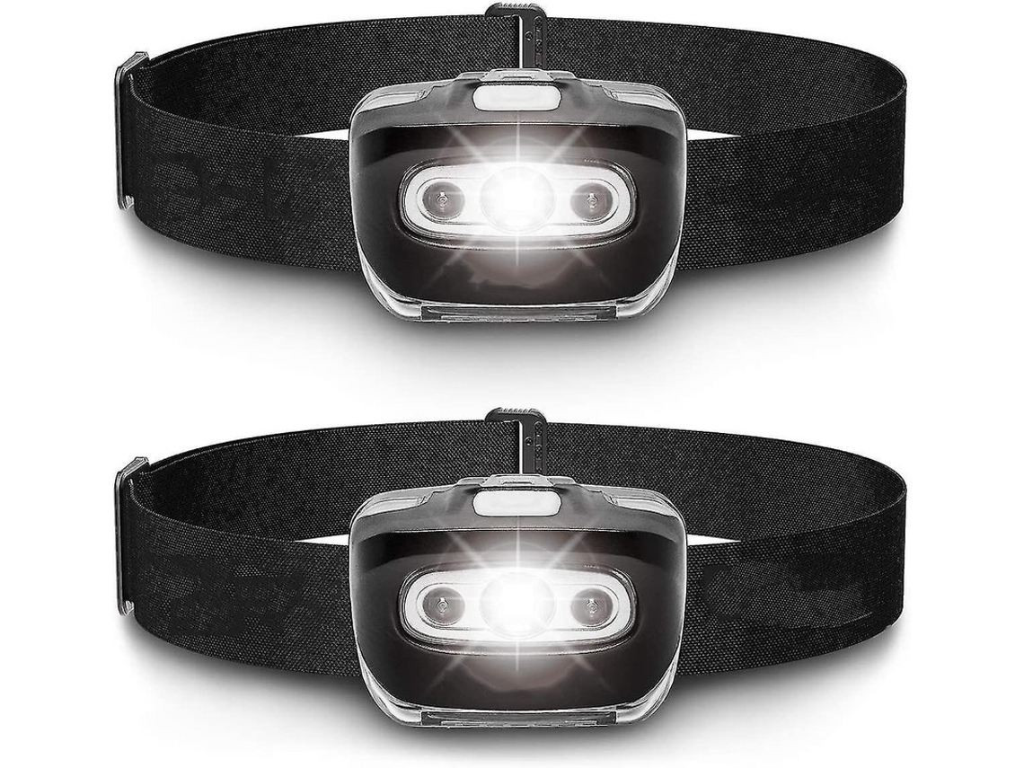 Lanterna De Farol Led Pacote Com 2 Farol De Corrida, Acampamento E Ao Ar Livre Yizhood (preto)