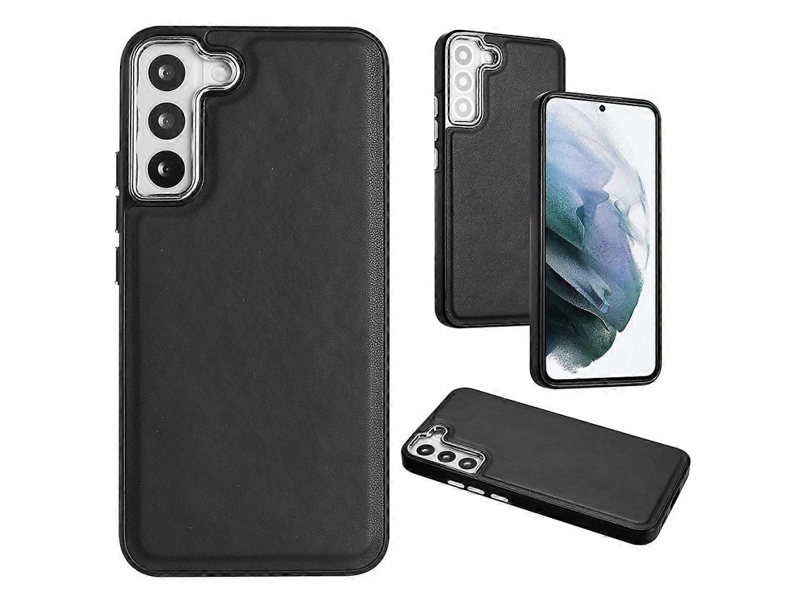 Capa De Celular Com Textura De Couro E Cobertura Total