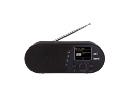 Rádio Dabman D105 Bluetooth/DAB/FM com display LCD, preto imperial