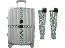 Conjunto De 2 Cintas Bagagem Panda Para Malas, Cintas De Viagem, Acessórios Para Cintos, Conector De Bagagem, Cinto
