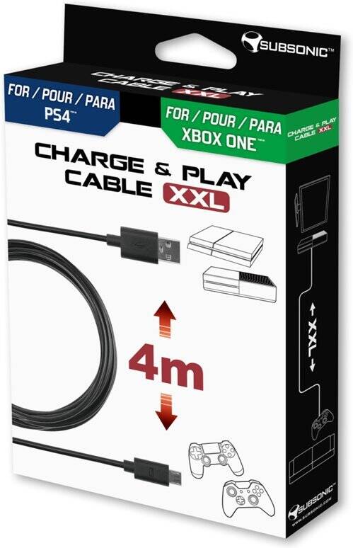 Cabo para Comando SUBSONIC Charge & Play XXL