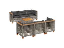 Garden Sofa Set, Garden Sofa Sets Vidaxl Cinzeto Rattan / Vime (n/a)