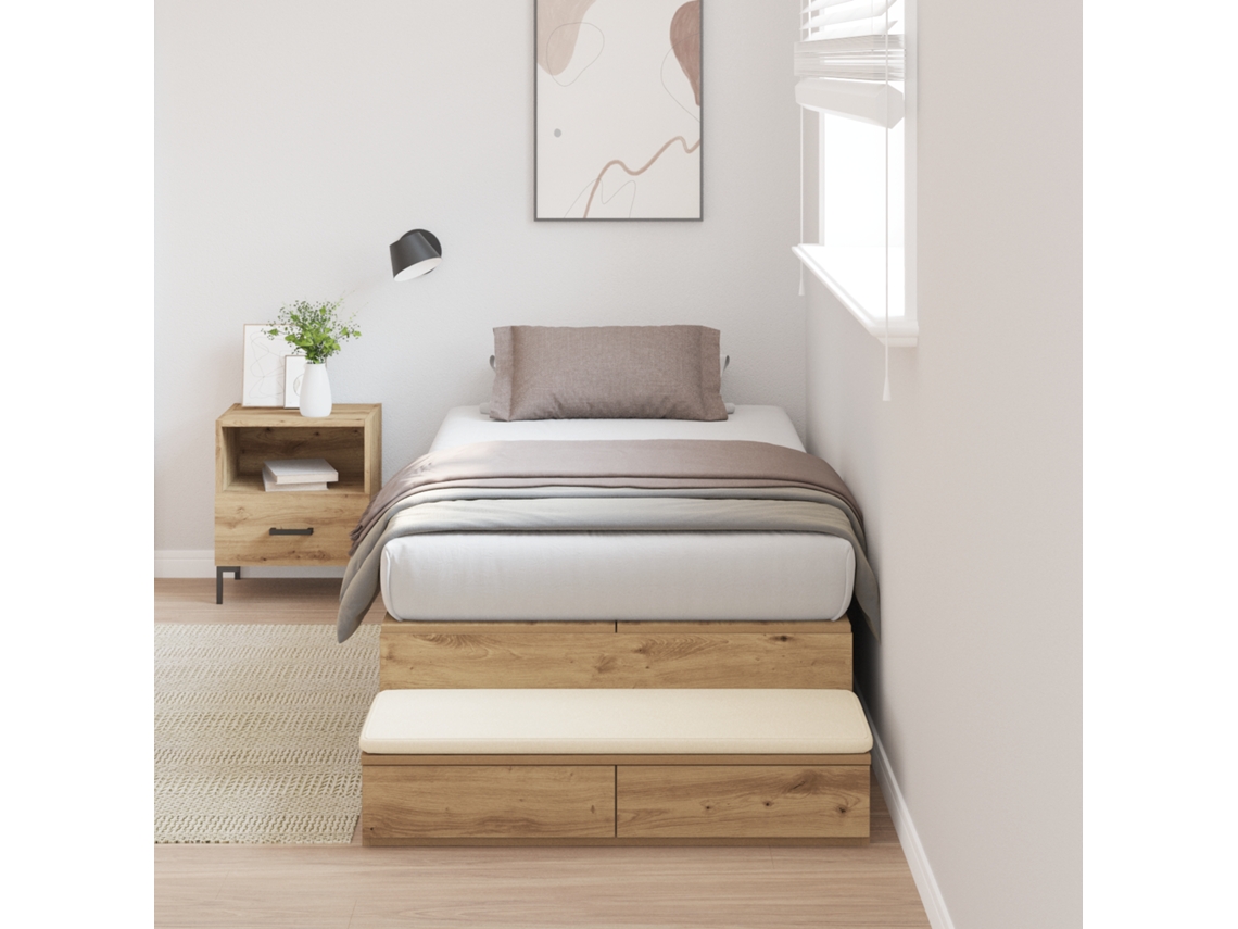 Estrado De Cama Carvalho Artesanal 80x200 Cm