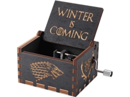 Caixa de Música Madeira Game Of Thrones, Caixas Antigas Entalhadas con Manivela (não aplicável)