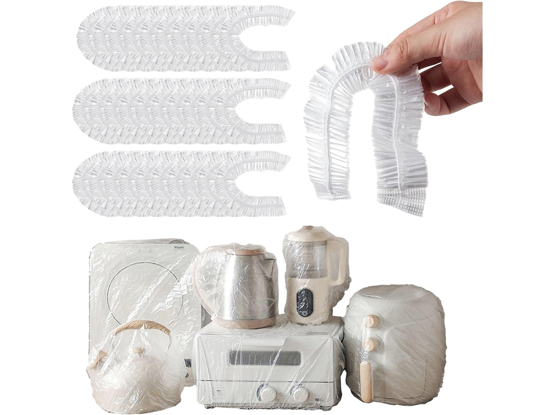 30 Capas Protetoras Transparentes para Pequenos Eletrodomésticos de Cozinha – Capas Protetoras de 76 cm (30 polegadas)