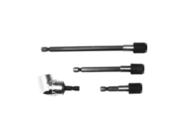 4 Peças Extensão De Broca De Furadeira Com Cabo Hexagonal 1/4 Polegada, Adaptador Ajustável 105° Kit De Ferramentas Magnético