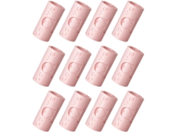 Prendedores De Lençol Antiderrapantes Rosa, 12 Peças, Abs