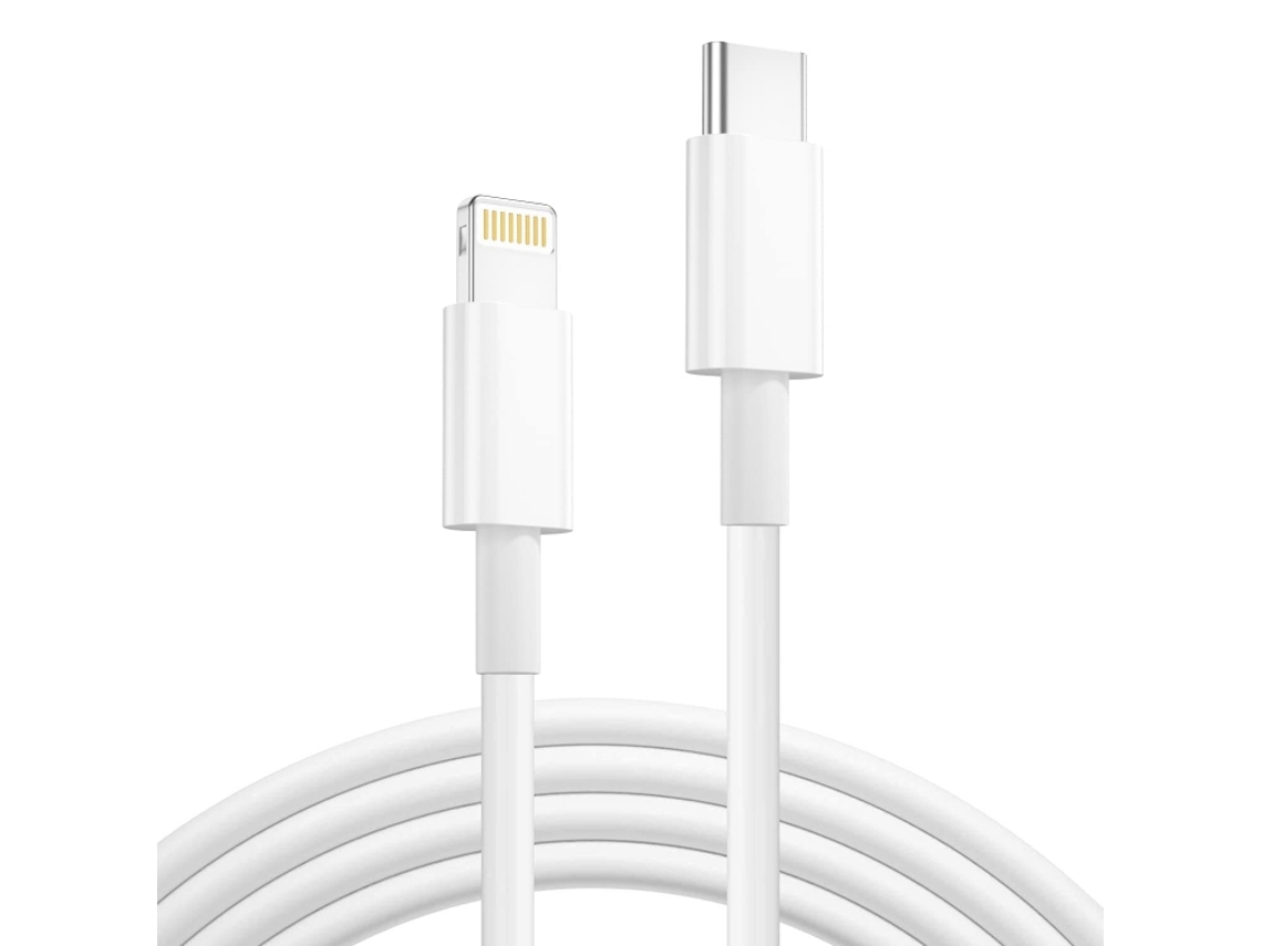 Cabo de Carregamento Rápido Tipo C para 8 Pinos 1m branco XIAOMOYU