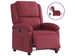Electric Recliner Chair, Electric Recliner Chairs Vidaxl Vermelho Tecido