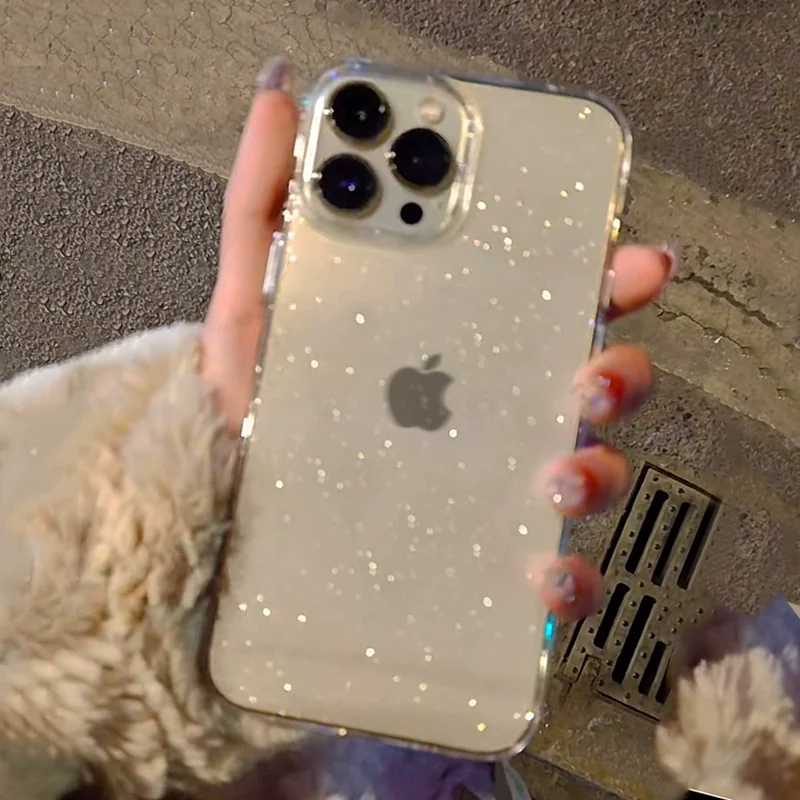 Capa Transparente Para Celular (iphone 16 Plus), Feita De Tpu Macio E Transparente À Prova De Choque.