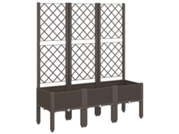 Vaso VIDAXL Marrom Polipropileno 120X40X142 Cm