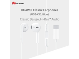 Fones De Ouvido Huawei Cm33 Usb-c Hi-res Com Microfone Controle De Volume Redução De Ruído