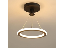Plafonier Led Moderno 19w,lâmpada De Teto Em Alumínio Ø20cm,luz Quente 3000k,fio De Suspensão Redondo Em Acrílico Para Cozinha E Sala Btforus