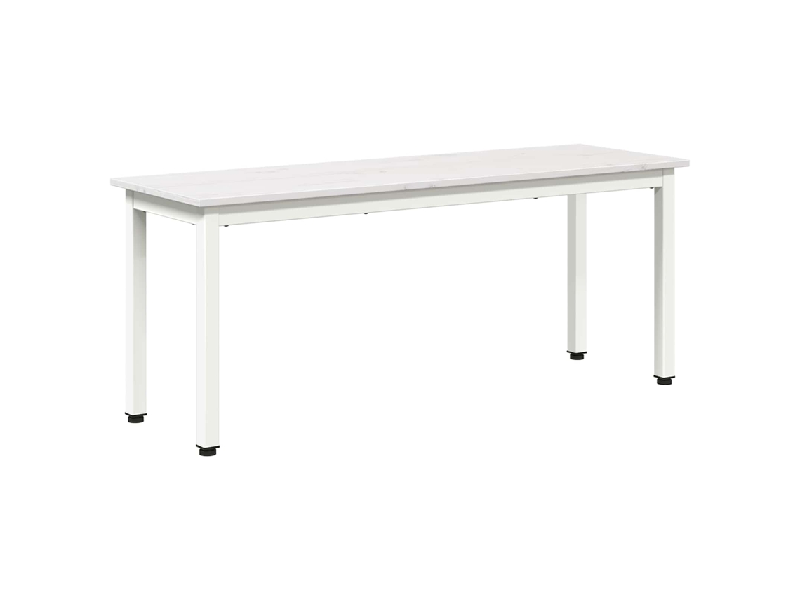 Banco Branco Madeira de Pinheiro Sólida MAISON EXCLUSIVE (110x35x45 cm)